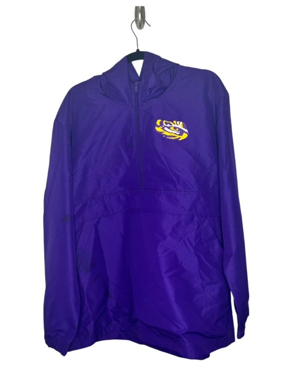 NWT NCAA LSU Tigers Men's Large Windbreaker Jacket  MSRP: $44.99